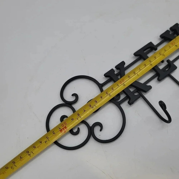 Key Holder Wall Rack Hooks Organizer Mail Mount Hanger Mount Metal Entryway 13" - Picture 2 of 7